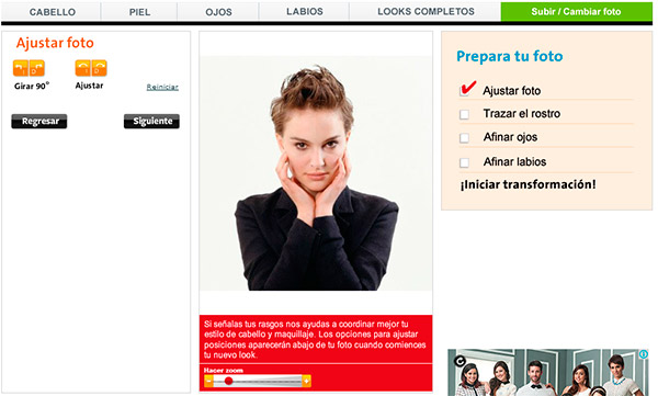 Ajustar fotografía