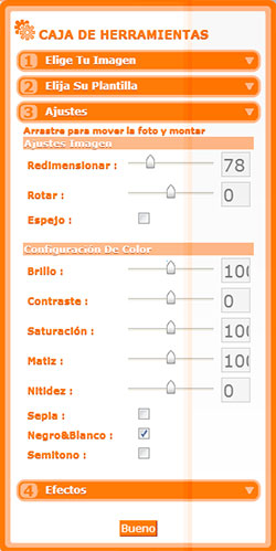 Ajustes caja de herramientas