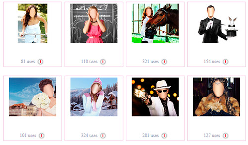 Lista de plantillas para hacer fotomontajes - PhotoFacer