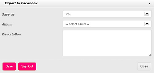 Picozu - Exportar a facebook