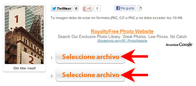 Subir imagen - PhotoFunia