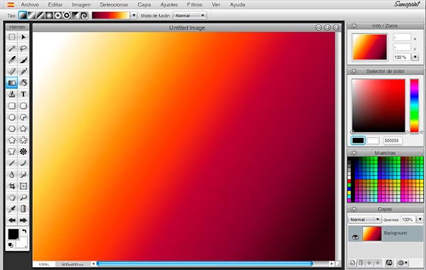 SumoPaint - Página para editar fotos