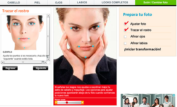 Trazar el rostro