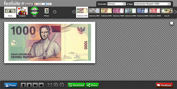 Tu cara en un billete