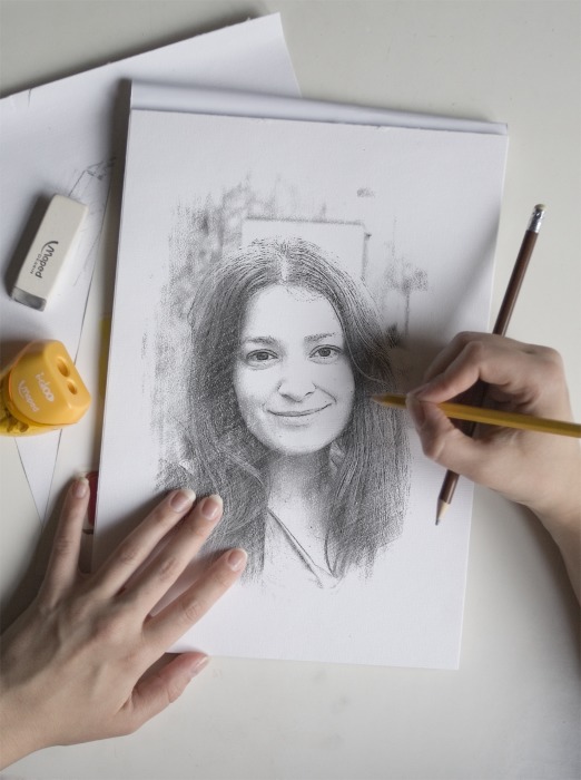 Convierte tu fotografía a un dibujo hecho a lápiz