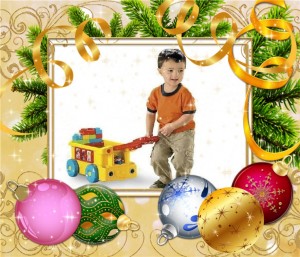 Cuadro para foto estilo navideño