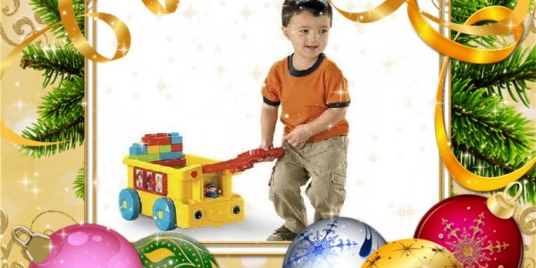 Cuadro para foto estilo navideño