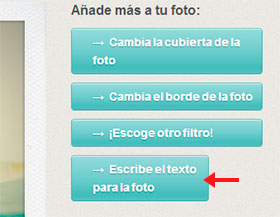 Escribir texto para la foto