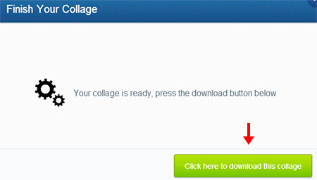 Botón para descargar el collage