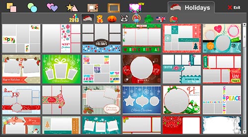 Collages de diseño de Navidad