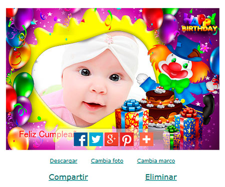Compartir y descargar el marco