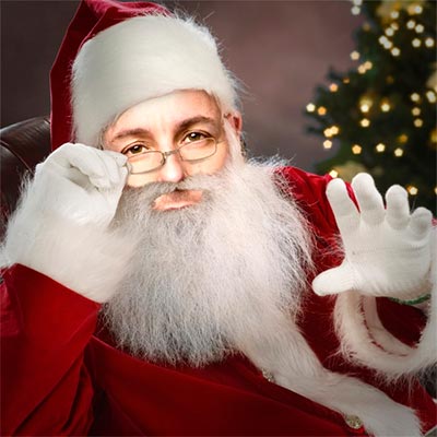 Papa Noel en Navidad
