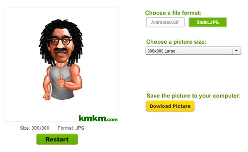 Descargar avatar en caricatura
