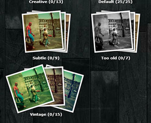 Escoger opciones de Vintage