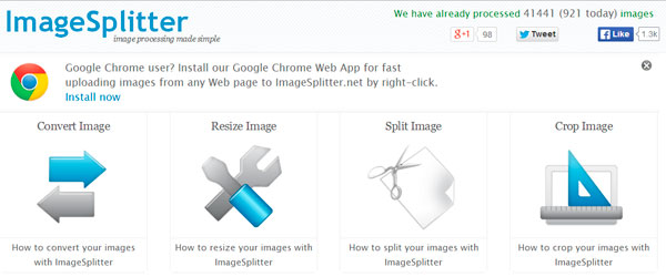 ImageSplitter para recotar fotos