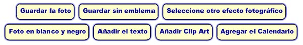 Opciones para guardar la foto