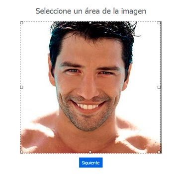 Seleccionar un área de la imagen
