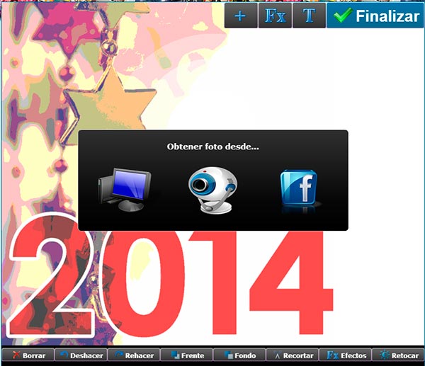 Subir foto en Photomontager