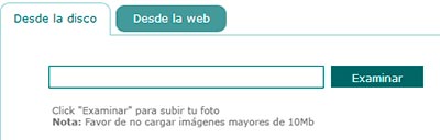 Subir fotografía en LoonaPix