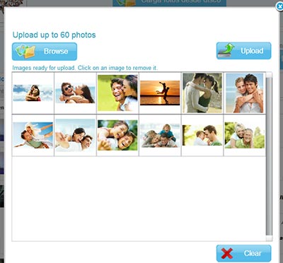 Subir fotografía para el collage